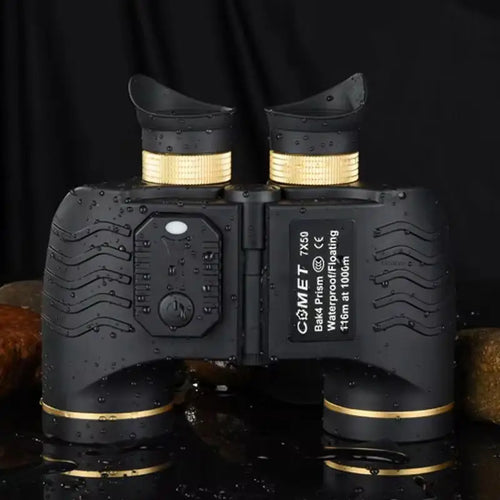 7x50 Binocular High Power Professional Telescope Navigation Rangefinder Compass Waterproof Hunting Camping Hiking Outdoor Sport